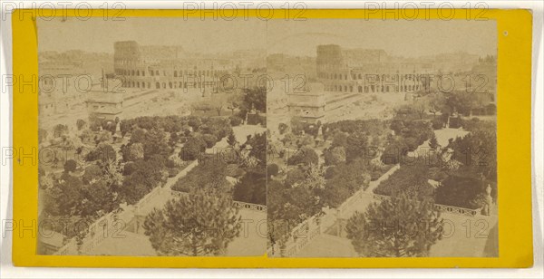 Rome. The Colosseum; Italian; about 1860; Albumen silver print