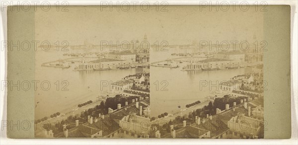 Panorama presa dal Campanile di S. Marco, Venezia; Italian; about 1865; Albumen silver print