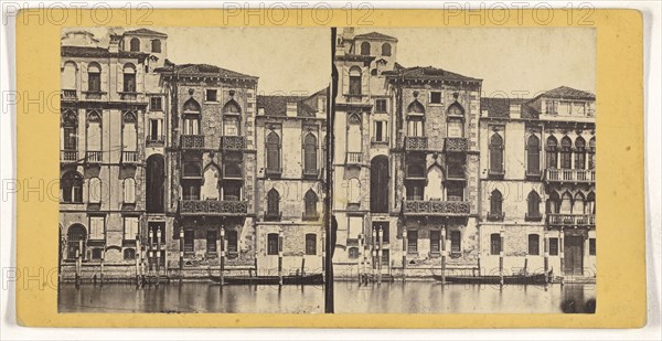 Palazzo Contarini, Fosari; Italian; about 1865; Albumen silver print