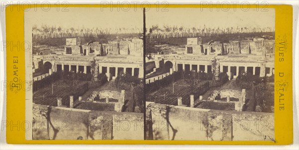 Pompei. Maison Diomede; Italian; about 1865; Albumen silver print