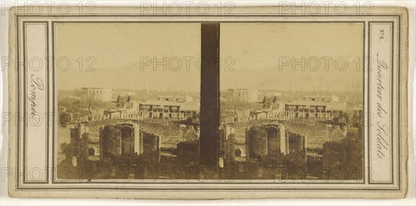 Quartier des Soldats. Pompei; Italian; about 1865; Albumen silver print