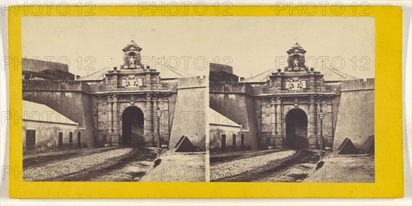 Genova, Portane Lanterra; Italian; about 1865; Albumen silver print