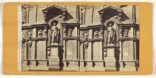 Borsa, Milano, Italian; about 1865; Albumen silver print