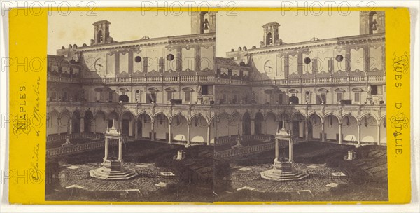 Naples. Cloistre S. Martin; Italian; about 1865; Albumen silver print