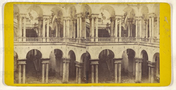Genova Universita; Italian; about 1865; Albumen silver print