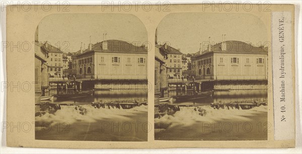 Machine hydraulique, Geneve; about 1865; Albumen silver print, Switzerland