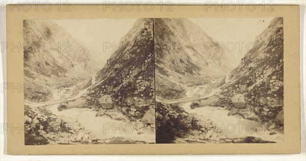 Le Saut du pretre. Au Mont St. Gothard; about 1863; Albumen silver print, Switzerland