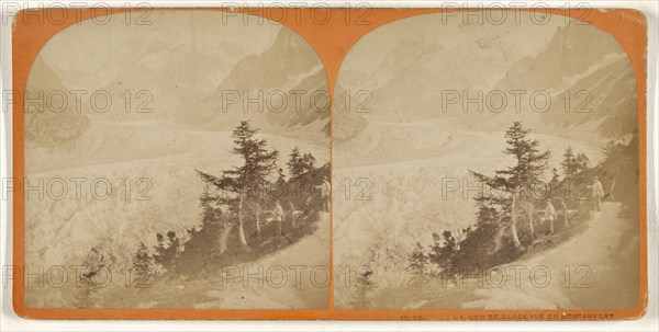 Le Mer de Glace Vue du Montanvert; about 1865; Albumen silver print, Switzerland