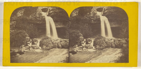 Cascade Jacob, Suisse, Switzerland; about 1865; Albumen silver print