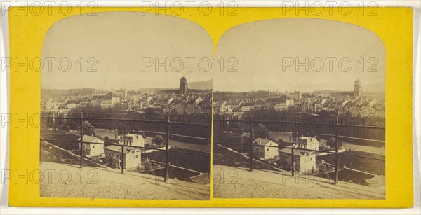 Berne depuis le Schanzli; about 1865; Albumen silver print, Switzerland