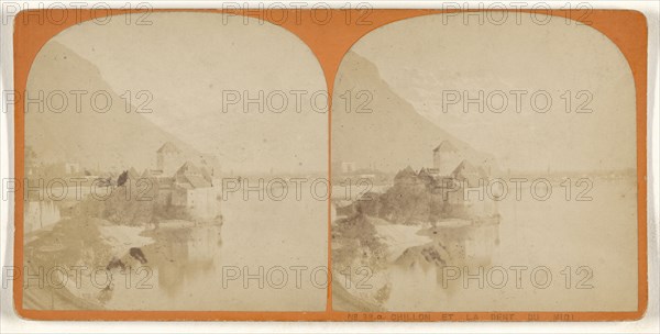 Chillon et la Dent du Midi; about 1865; Albumen silver print, Switzerland