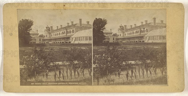 Rideau Hall, Governor-General's Residence, Ottawa; Canadian; about 1870; Albumen silver print