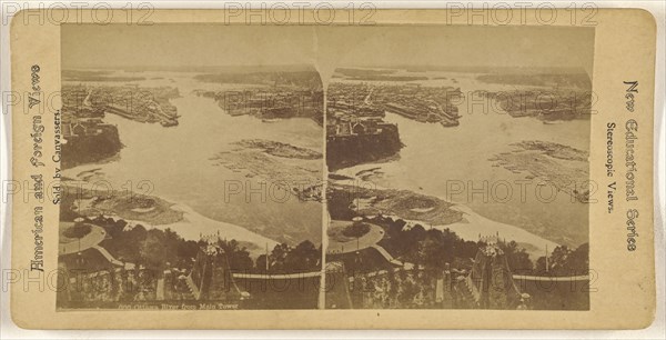 Ottawa River from Main Tower; Canadian; about 1870; Albumen silver print