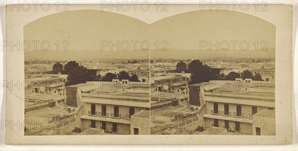 Panorama de Mexico; about 1870; Albumen silver print