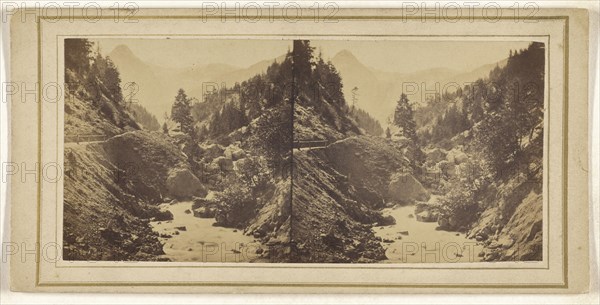 gorge or ravine; about 1870; Albumen silver print