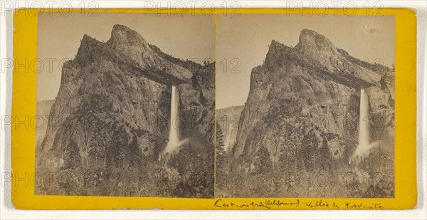 Falls, Yosemite Valley, California; American; about 1870; Albumen silver print