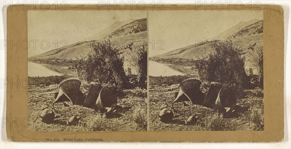 Mono Lake, California; Benjamin West Kilburn, American, 1827 - 1909, about 1870; Albumen silver print