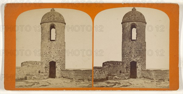 Watch Tower of The Old Spanish Fort, At St. Augustine, Florida; American; about 1870; Albumen silver print