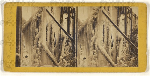 Ice Formation, Minn; American; about 1870; Albumen silver print