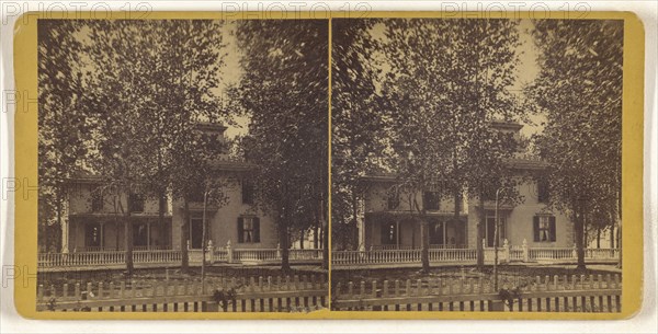 Elisha Broad's home in Minesota, sic). June 8, 1877; American; June 8, 1877; Albumen silver print