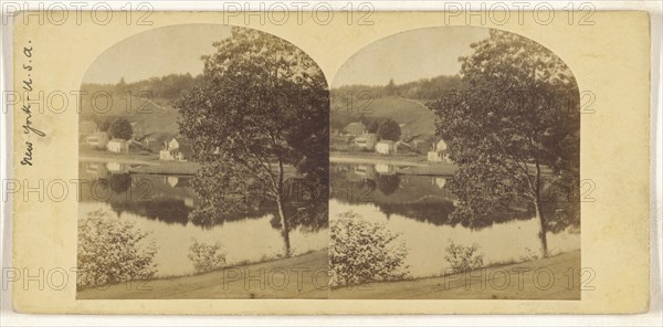View near Peekskill, Hudson River; about 1860; Albumen silver print