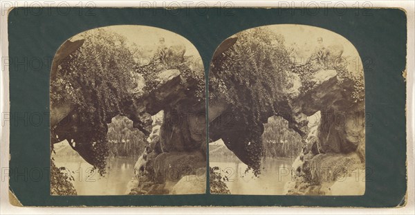 Granite Archway above Reservoir, Central Park, N.Y; American; about 1870; Albumen silver print