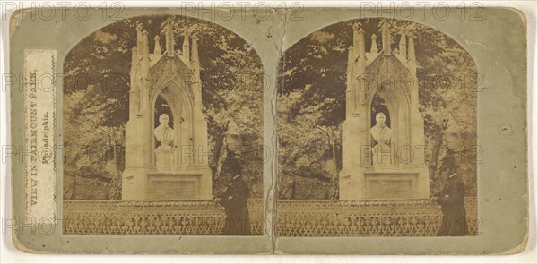 View in Fairmount Park, Philadelphia; American; about 1865; Albumen silver print