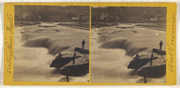Valley River Falls, West Virginia; American; about 1865; Albumen silver print