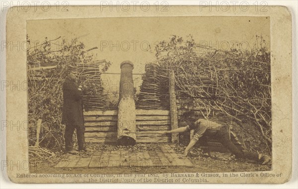 Quaker Gun, Centreville; Barnard & Gibson; 1862; Albumen silver print