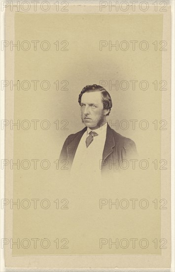 man, in vignette style; Nicholas Brothers & Company; 1870s; Albumen silver print