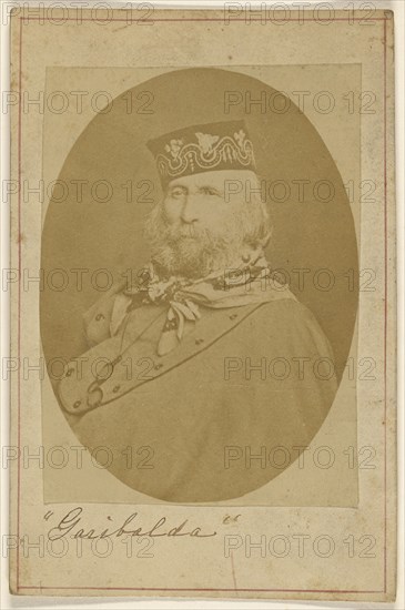 Garibalda sic,Giuseppe Garibaldi, 1807 - 1882; French; about 1878; Albumen silver print