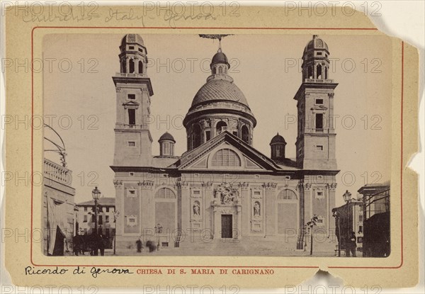 Chiesa di S. Maria Carignano; Italian; about 1890; Gelatin silver print