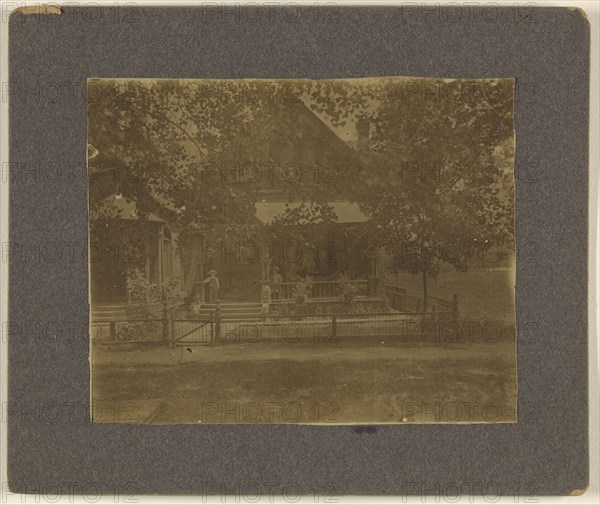 Vine St. Denver Colo.,View of houses with trees; American; about 1910; Gelatin silver print