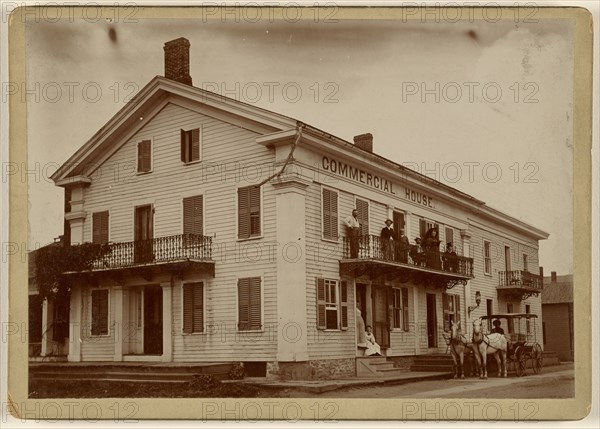 View of Commercial House; about 1890; Gelatin silver print