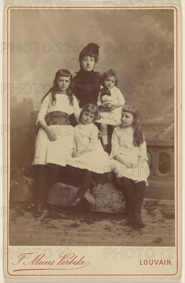 Mrs. John Stevens. Grace Stevens. Clare Stevens. Jessie Stevens. Frederick Stevens; F. Meens Verbeke, Belgian, active Louvain