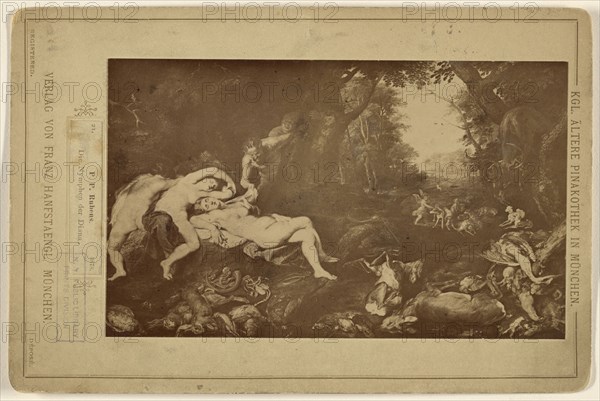 P.P. Rubens. Die Nymphen der Diana; Franz S. Hanfstaengl, German, 1804 - 1877, 1878; Albumen silver print