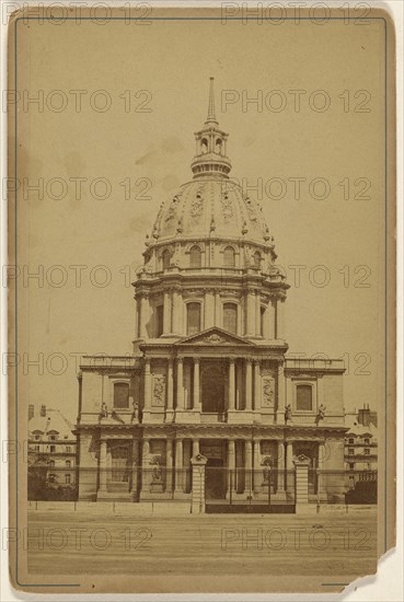 Dome des Invalides; French; about 1875; Albumen silver print