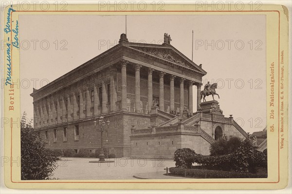 Die Nationalgalerie; Römmler & Jonas, German, 1871 - 1945, about 1890; Collotype