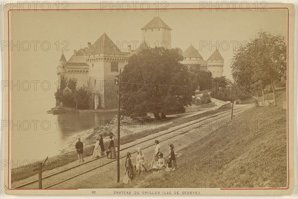 Chateau de Chillon, Lac de Geneve, A. Garcin, Swiss, active Geneva, Switzerland 1860s - 1870s, about 1875; Albumen silver