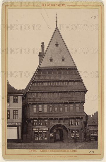 Knochenhaueramtshaus. Guild House of the Butchers; Römmler & Jonas, German, 1871 - 1945, 1890; Collotype