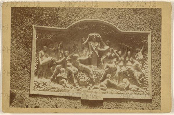 Fete de Bacchus a frieze by Navlet; French; about 1890; Albumen silver print