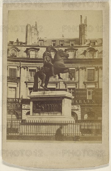 Place des Victoires; French; November 10, 1871; Albumen silver print