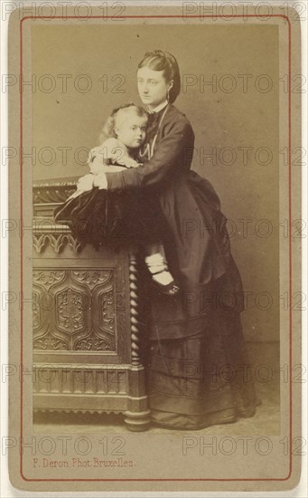 Mme. Bucheron et sa fille; F. Deron, Belgian, 1819 - 1876, about 1865; Albumen silver print