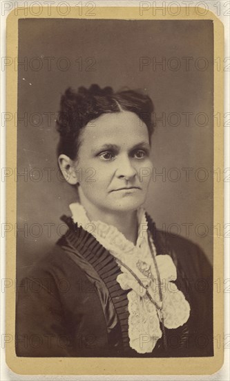 woman; S. Merrill, American, active Lexington, Illinois 1860s - 1870s, 1870s; Albumen silver print