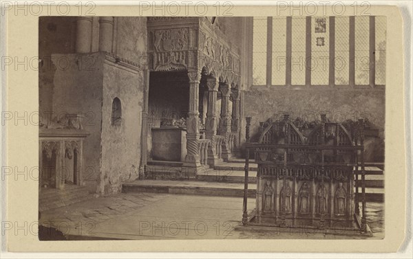 Monuments of the Duke of Norfolk - in Arundel Church; James Russell & Sons; about 1866; Albumen silver print