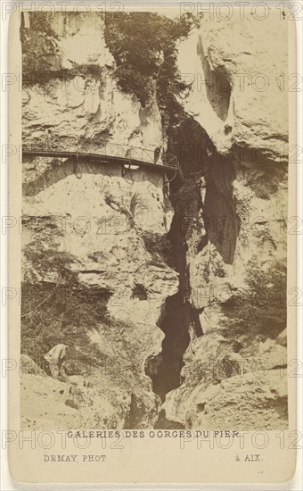 Galeries des Gorges du Fier; L. Demay, French, active 1860s - 1870s, about 1870; Albumen silver print