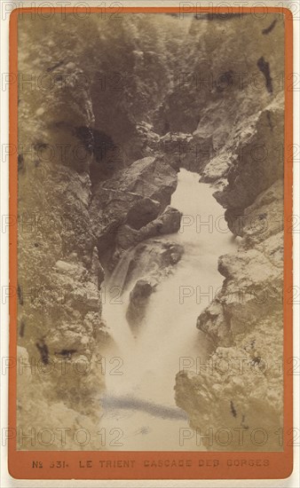 Le Trient des Gorges; Florentin Charnaux, Swiss, 1832 - 1883, active Geneva, Switzerland 1850s - 1880s, about 1873; Albumen