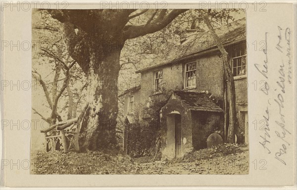 House where Professor Wilson was married - near Ambleside 15 Sept. 65; September 15, 1865; Albumen silver print