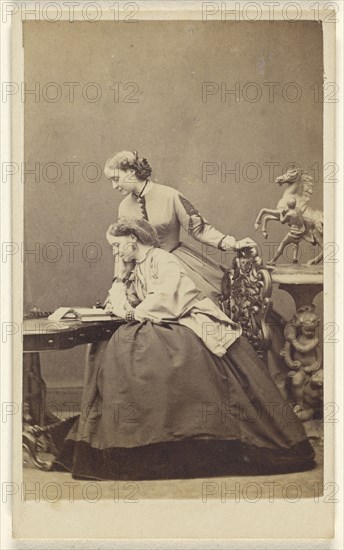 Hon. Mrs. Wellesley and Mrs. S. Leslie; Hills & Saunders, British, active about 1860 - 1920s, Oxford, Eton, England, Europe