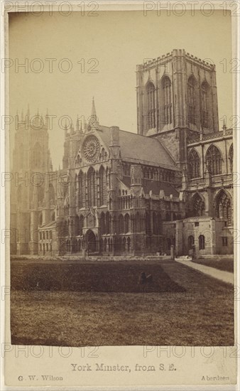 York Minster, from S.E; George Washington Wilson, Scottish, 1823 - 1893, October 8, 1865; Albumen silver print